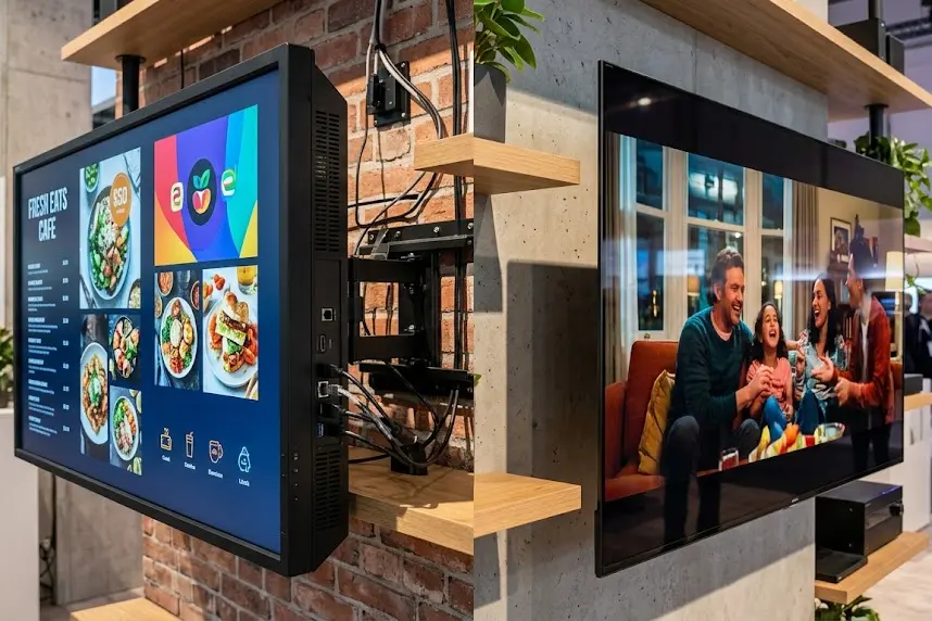 Display commerciale contra a televixon do consummatô: e differense ciave, i c...