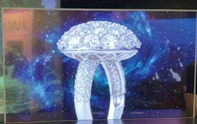 Soluçioin de schermo LCD trasparenti pe vitrine a-o dettaggio e segnaletica d...